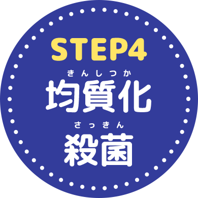 STEP4 均質化 殺菌