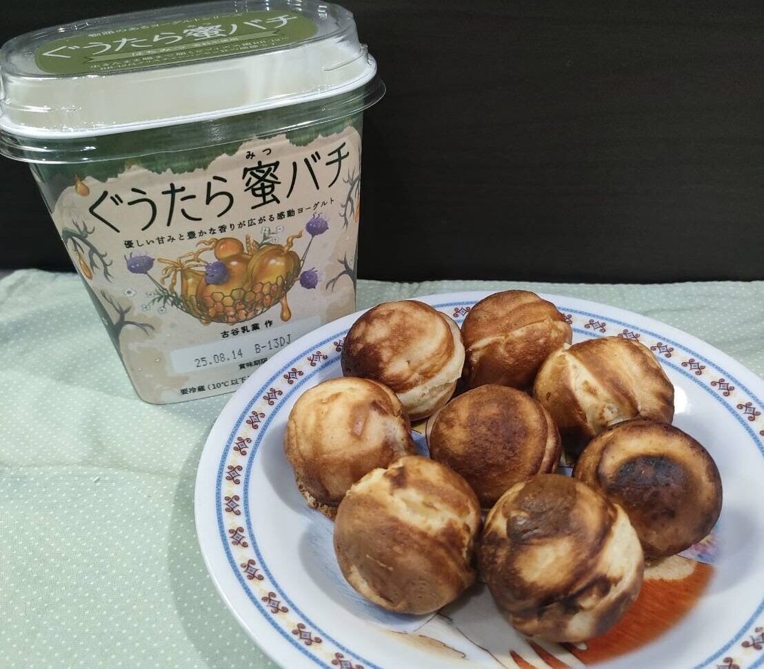 タコ焼き器で作る モッチモチベビーカステラ！